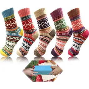 5-Pairs: Women's Winter Socks