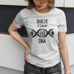 Baillie (Bailey) Family Crest DNA In Me Womens Cotton T Shirt