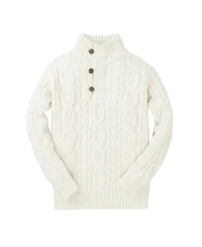 Boys' Button Neck Sweater, Children's Hope & Henry