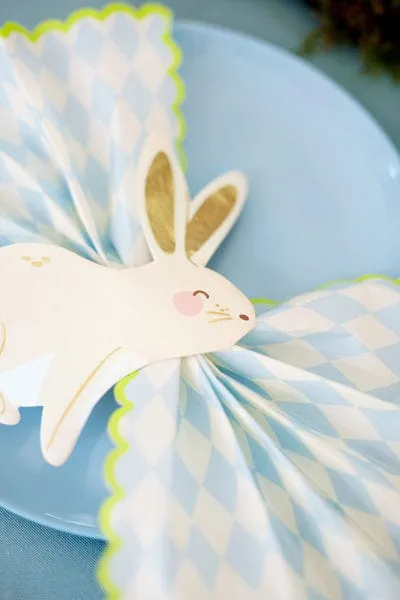 Cute Bunny Shaped Paper Napkins x 20