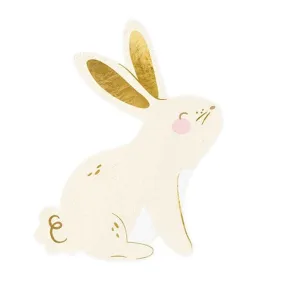 Cute Bunny Shaped Paper Napkins x 20