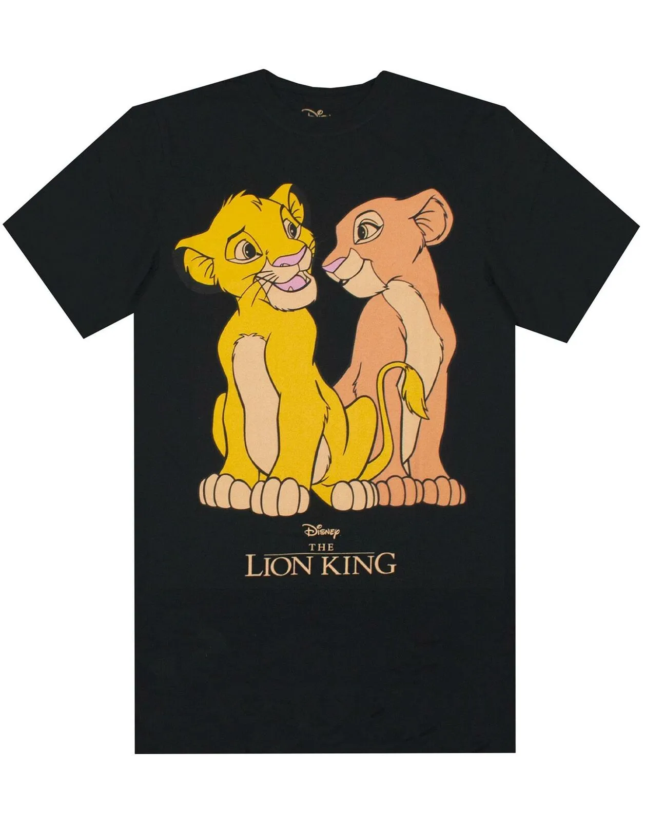 Disney Lion King Womens Black Short Sleeved T-Shirt