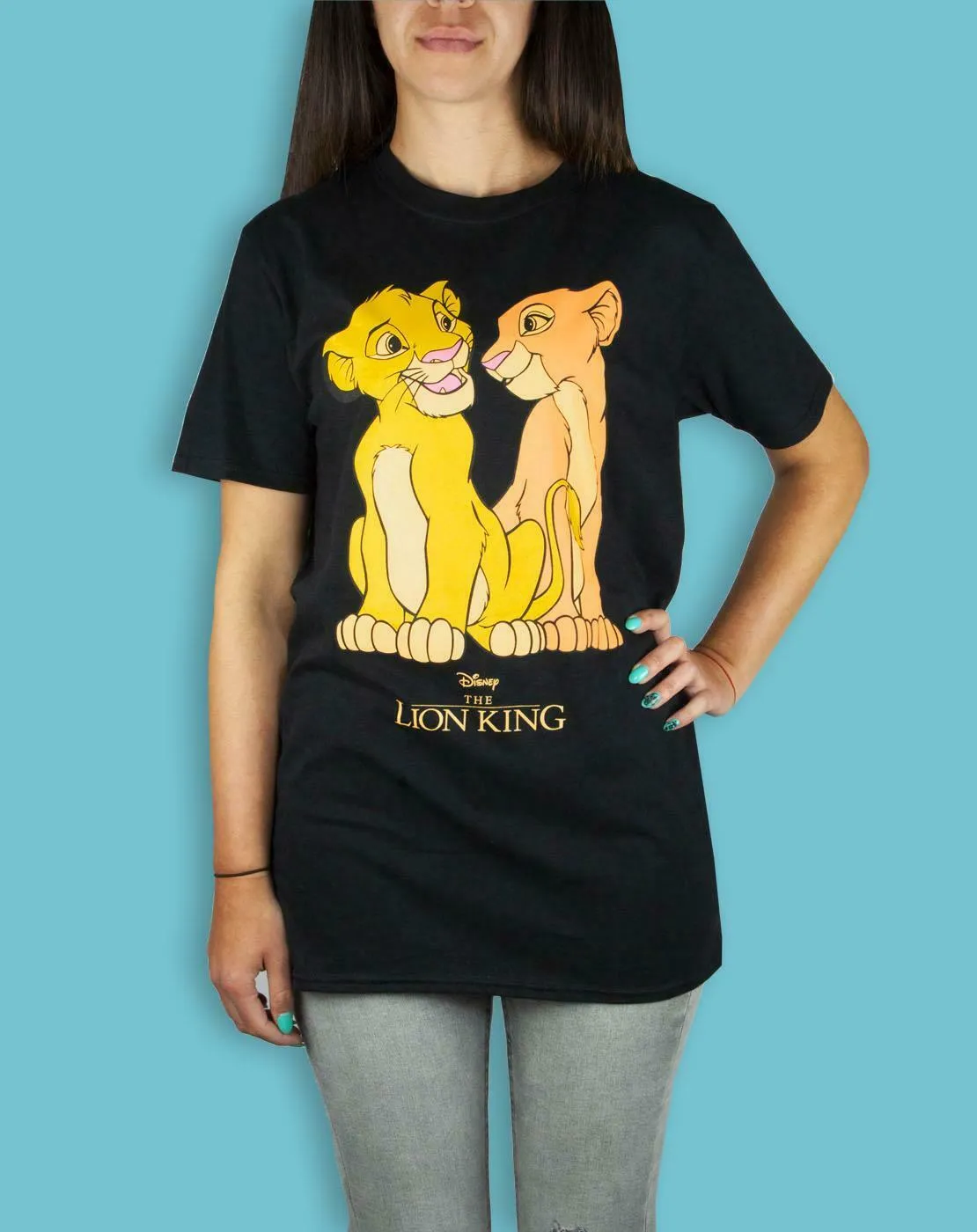 Disney Lion King Womens Black Short Sleeved T-Shirt