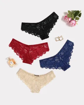 Floral Lace Panties Hipster Underwear