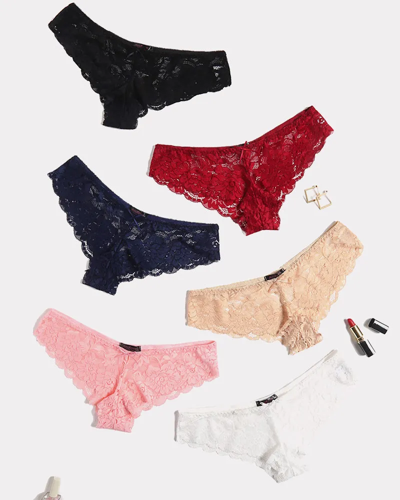 Floral Lace Panties Hipster Underwear