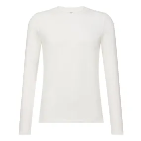 FRADI Long Sleeve Cotton Stretch T-Shirt WHITE