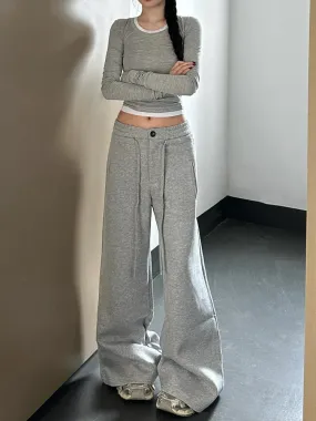 Jayden Velvet Wide-Leg Sweatpants