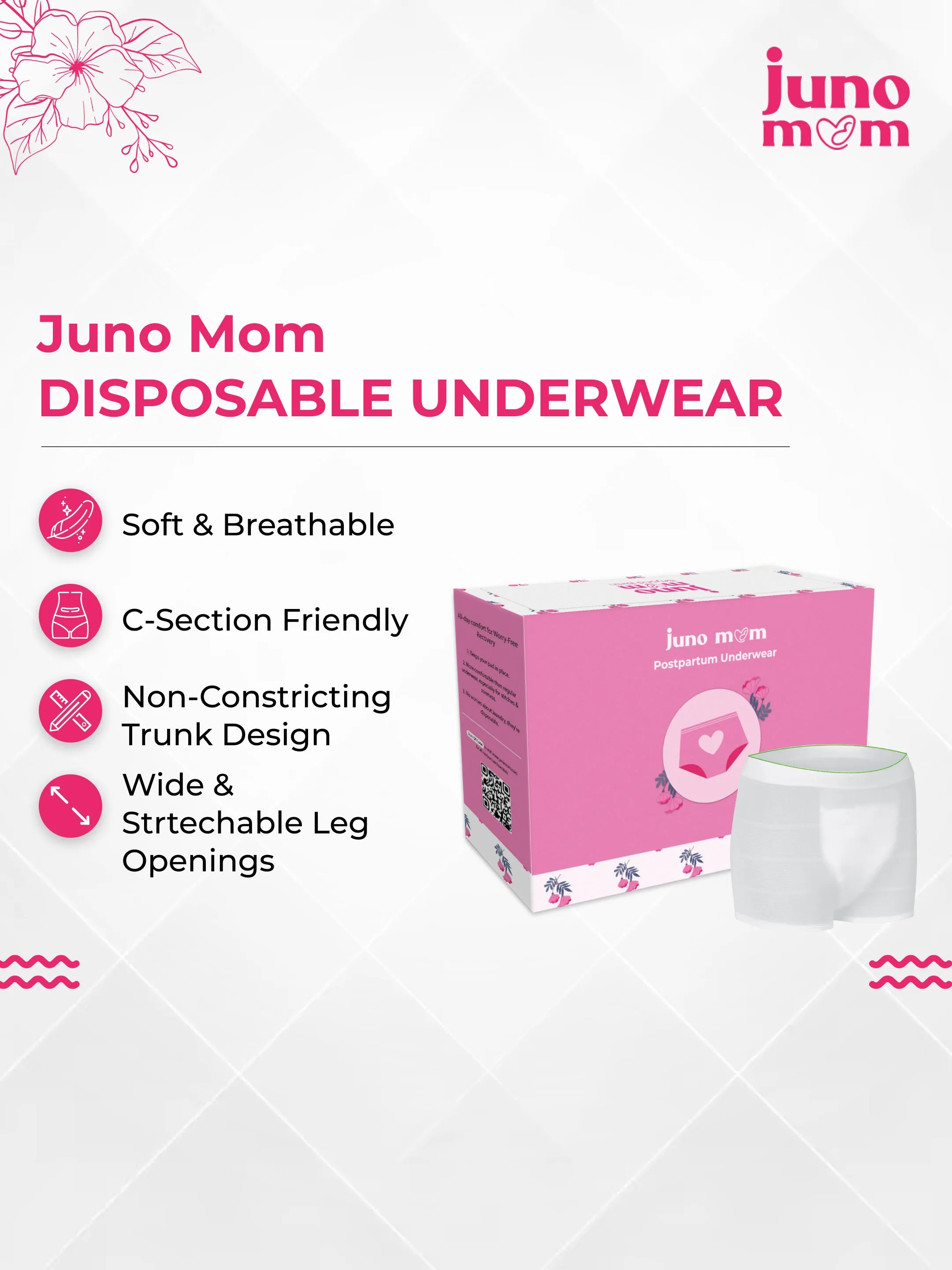 Juno Mom Disposable Underwear Combo (Set of 2)