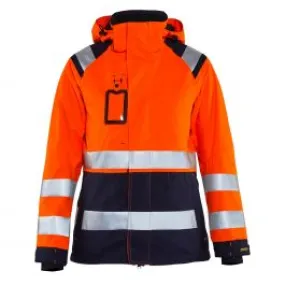 Ladies&#x20;High&#x20;Vis&#x20;Shell&#x20;Jacket&#x20;4904&#x20;High&#x20;Vis&#x20;Oranje&#x2F;Marineblauw&#x20;-&#x20;Bl&#xE5;kl&#xE4;der