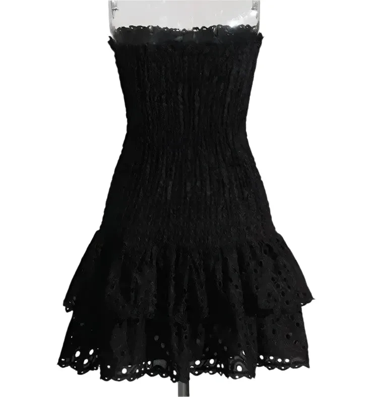 Megan Strapless Ruffle Mini Dress