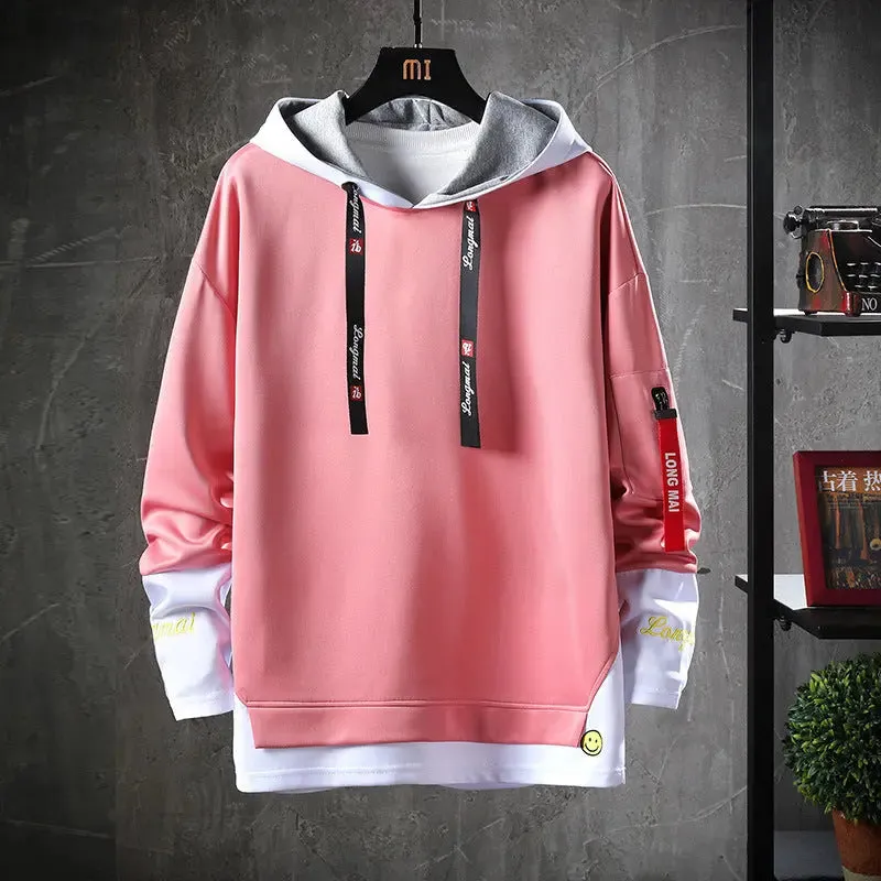 Men's Casual Long-sleeved Printed hoodie