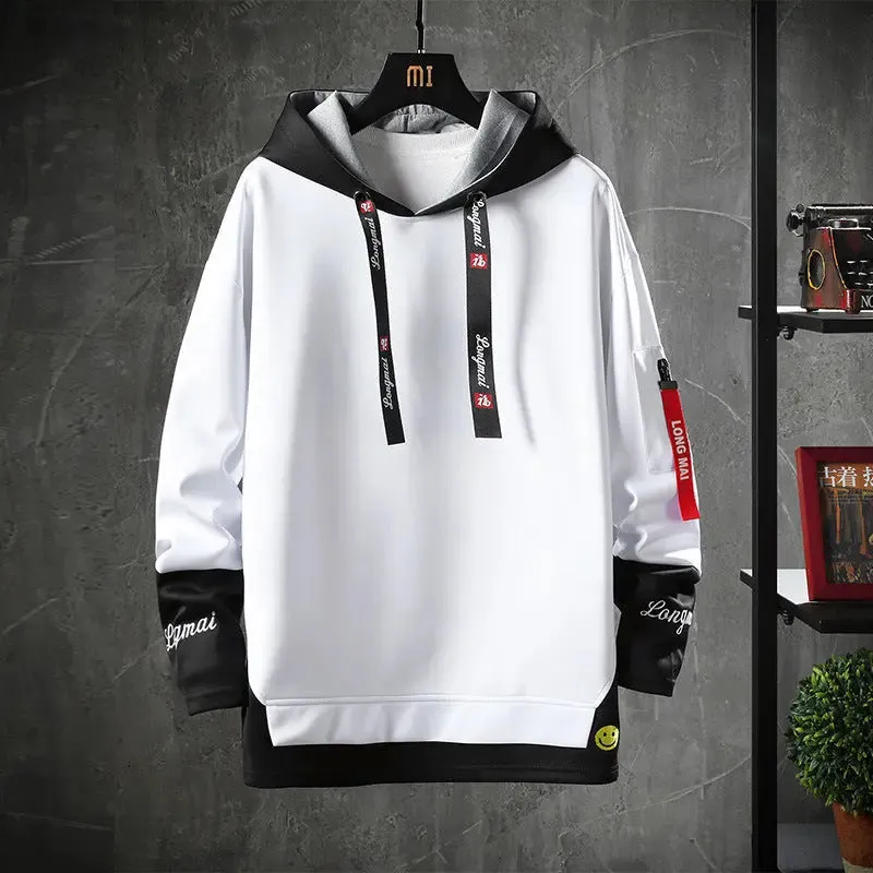 Men's Casual Long-sleeved Printed hoodie