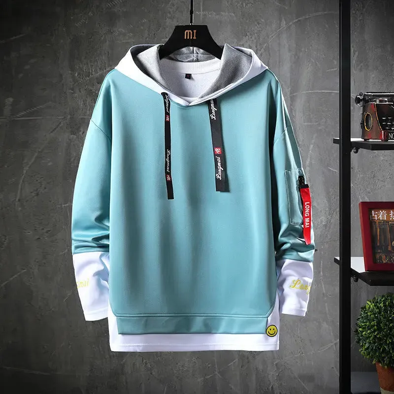 Men's Casual Long-sleeved Printed hoodie