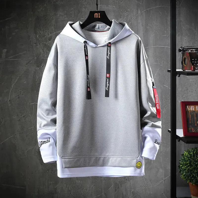 Men's Casual Long-sleeved Printed hoodie