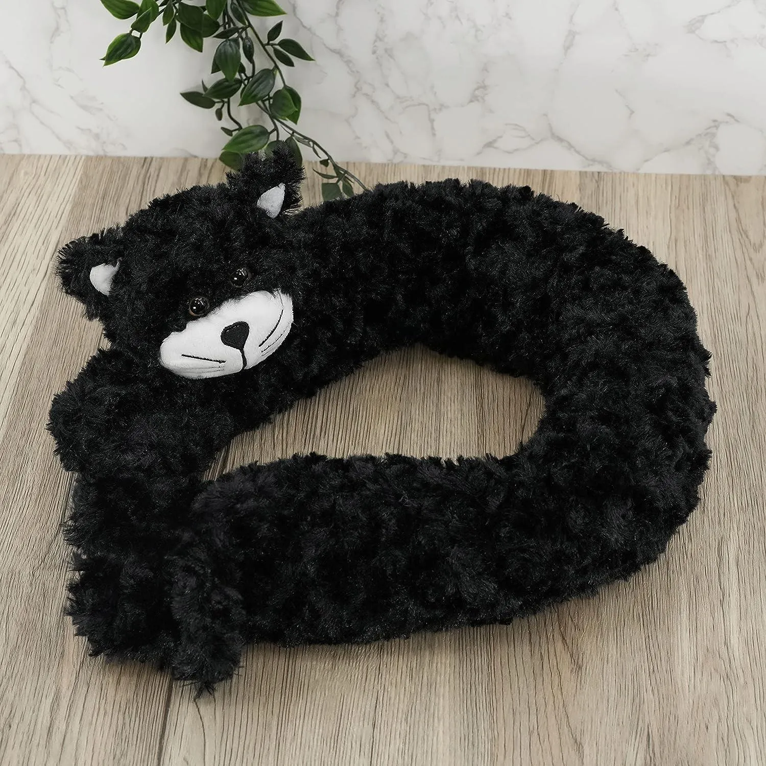 Novelty Black Cat Draught Excluder for Doors