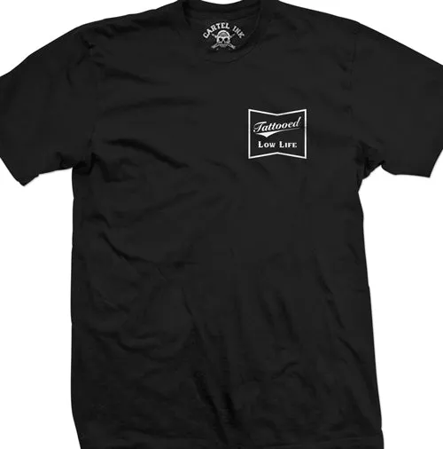 Pocket Logo Tattooed Low Life Men's T-Shirt