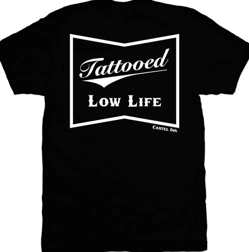 Pocket Logo Tattooed Low Life Men's T-Shirt