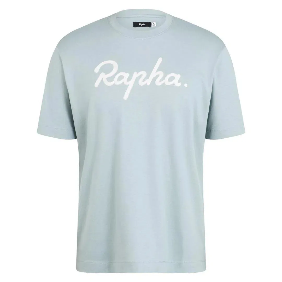 RAPHA Logo Tshirt - LBB Light Blue