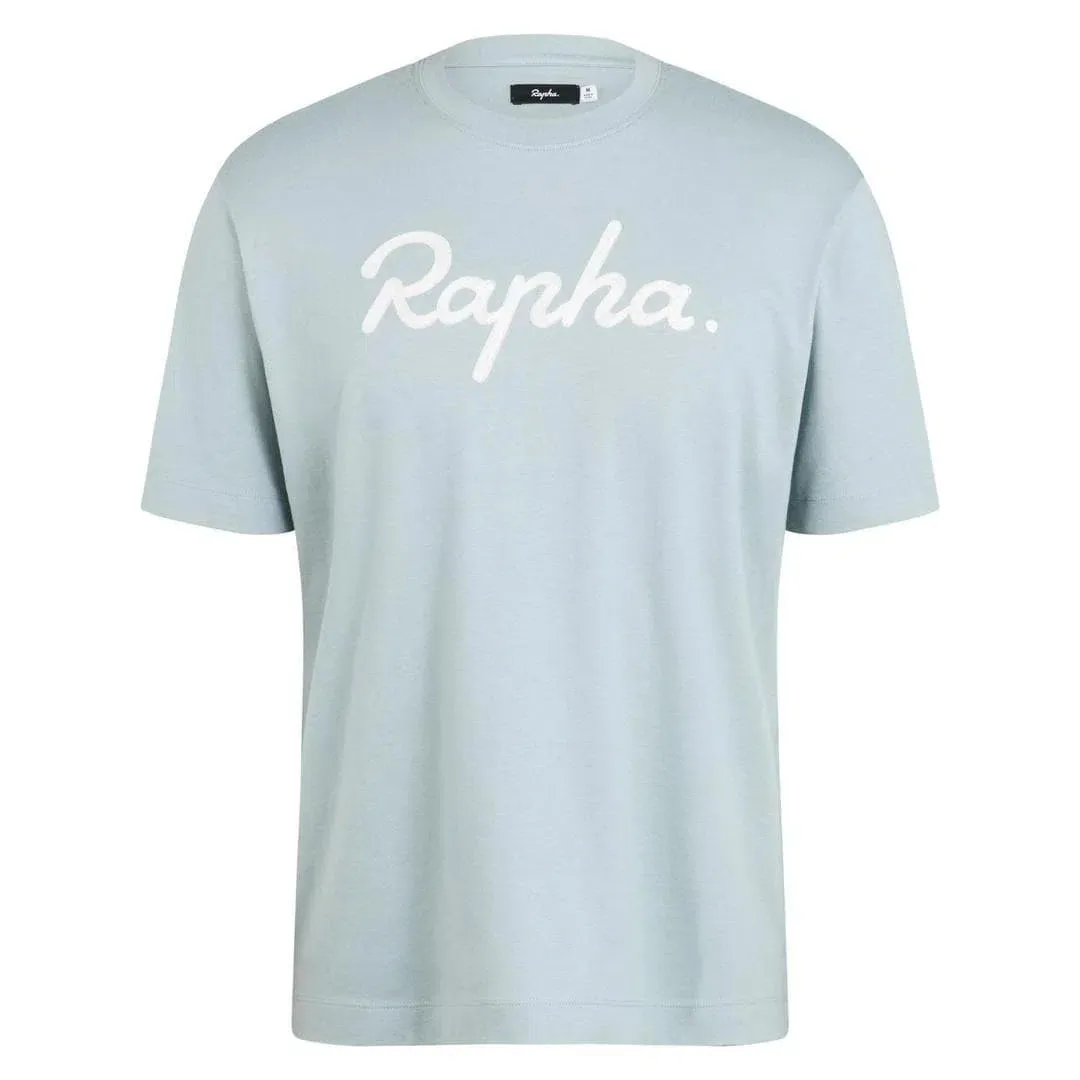 RAPHA Logo Tshirt - LBB Light Blue