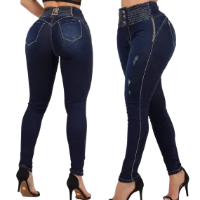 Rhero Women's High Waisted Ripped Jeans Pants with Butt Lift 56743