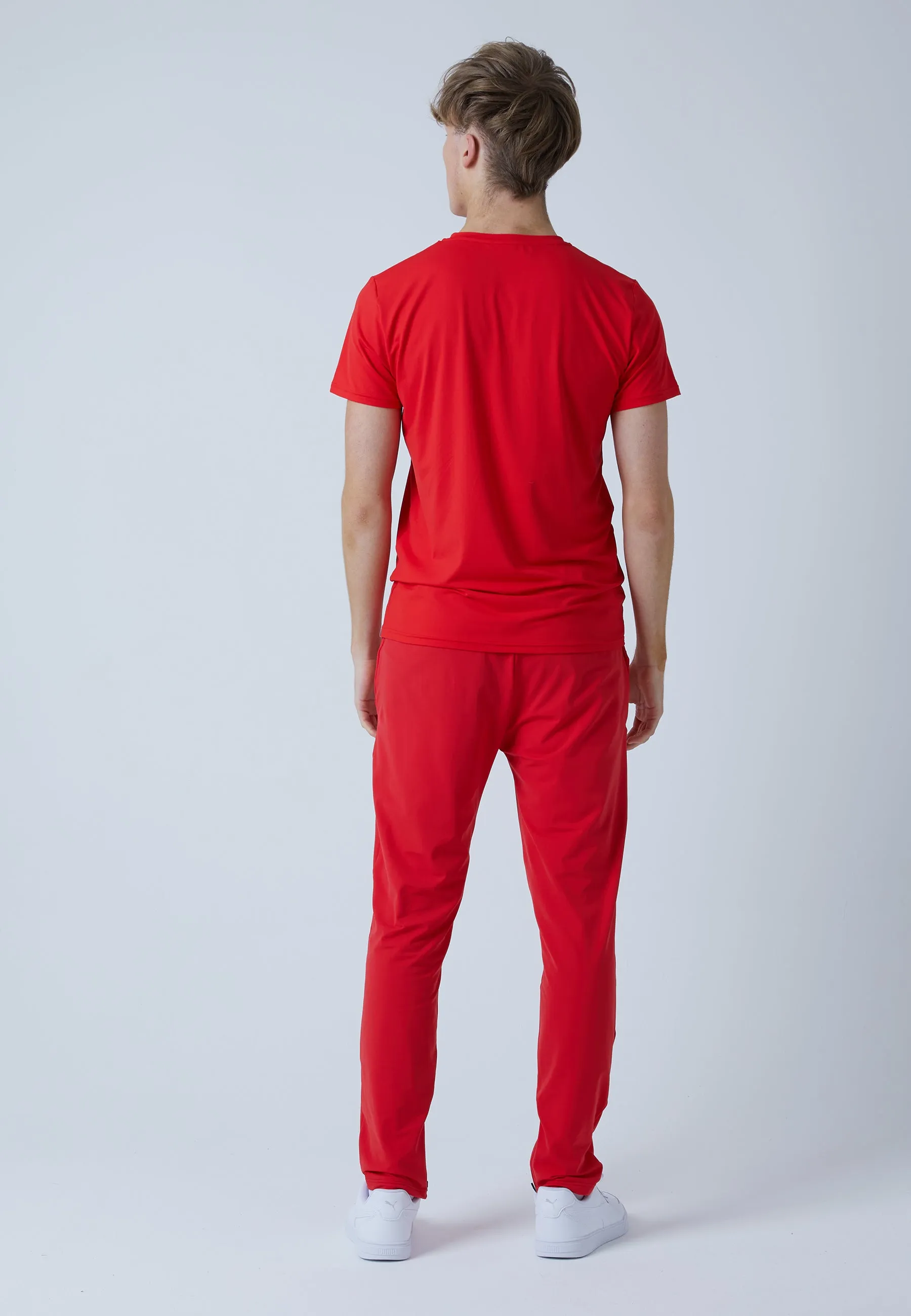 Tracksuit bottoms narrow, red