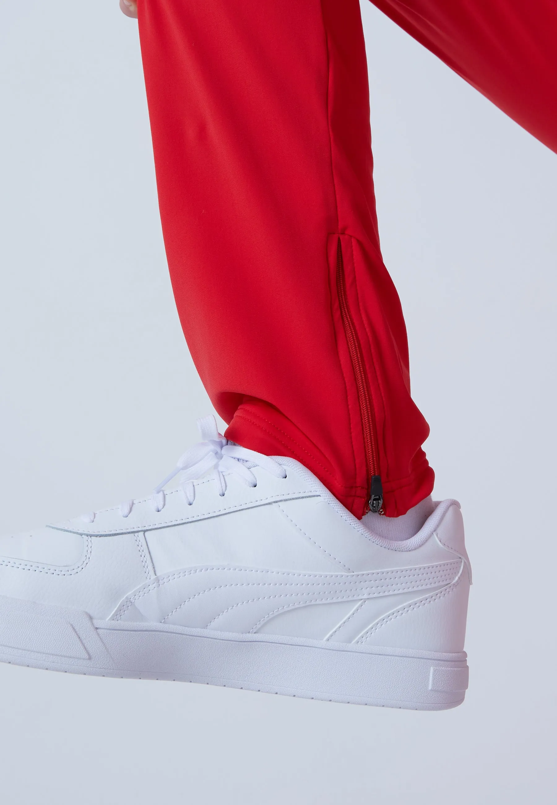 Tracksuit bottoms narrow, red