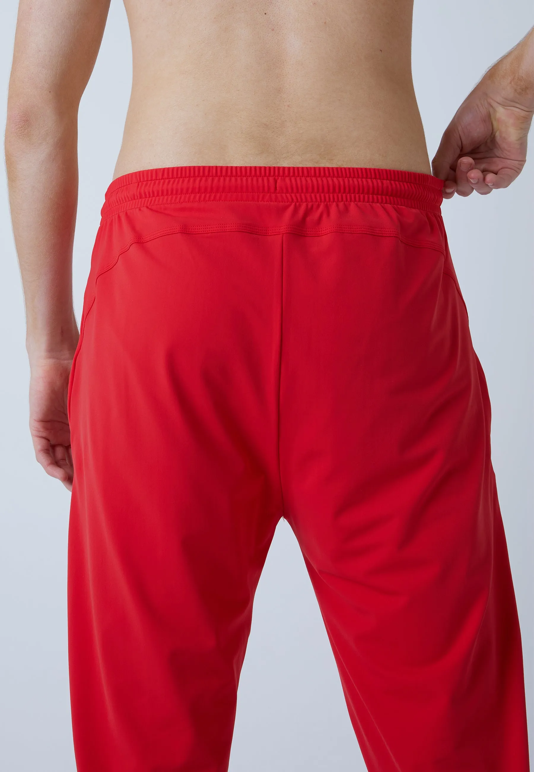 Tracksuit bottoms narrow, red