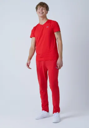 Tracksuit bottoms narrow, red